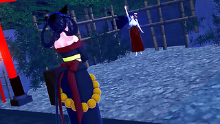 Rias Gremory Kimono Sex at the Festival, Hsdxd Ntr Madness E9