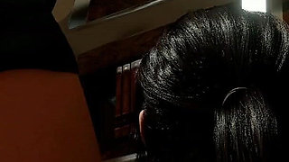 Croft Adventures Hentai Game Parody Ep.5 Lara Find a BBC Gloryhole in the Library Restroom!