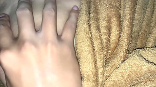 Big Tits Little Stepsister Is Playing Games and I Wait for Her to Sleep to Get Fucked