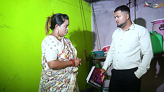 Indian 'emi' Agent Fucks a Stepmother and Stepdaughter Together Outside the House