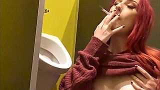 Smoking in a Urinal