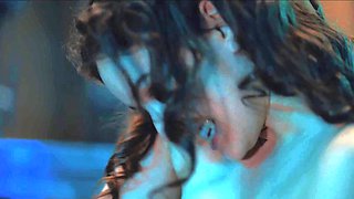 Asian And Brunette Lesbian Seduction - Lezdom Vampire Sex