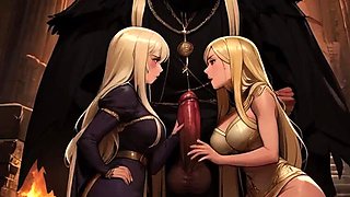 Big Black Warriors Ravage European Maidens in Medieval Castle