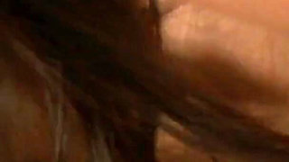 A Delicious Hole Scene-2 busty Brunette Lucie Love Jerks off in Lingerie in the Bathroom and Ends up Sucking Big Glory Hole Cock