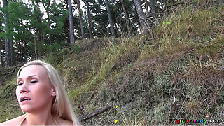 Girlfriends XXX - Petite Keira & Michelle Get Wet Outdoors for a Shaven Pussy Licking & Sneaky Lesbian Escapade