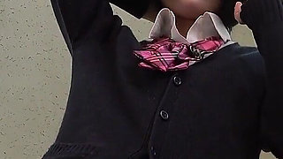 CFNM, Dirty Shoes Licking, Spitting, Fap Watching, Sadistic College Girl's Daily Routine Is Tease Perverted Janitor After Class