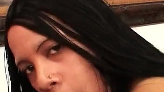 Latina teen fucked hard by big black cock and got cumshot