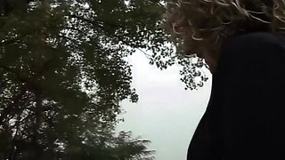 Alessia Donati Big Tits Casting in the Park with Pissing Finale