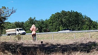 The Master Shared the Little Among the Passing Cars