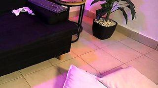 Small tit brunette sucks a big cock hardcore