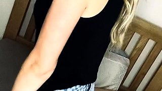 Curly Blonde Teen Records Solo Dildo Masturbation More at