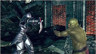 Female Knight Lose To Monster Ork - Episode,26 Sorry, Fixed!