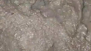 Barefoot Playing in the mud fun