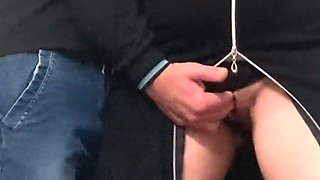 German Subway Stranger Fingers MILF Pussy - Amateur Outdoor Fingering Orgasm