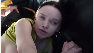 Hot Public Sex With Prostitute In A Car In The Middle Of The Winter Forest