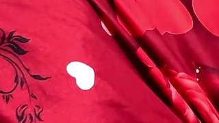 Dark Staircase Seduction. Shiny Long Jacket, Under Sheet Sex and Double Cum Finish