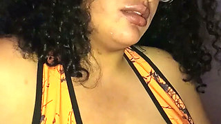 Light-Skinned Black Beauty  Passionate Kisses & Big Booty
