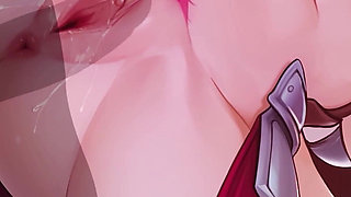 Pink Hair Submissive Teen with Big Tits Gets Her Slutty Pussy Fucked Rough & Creampied Twice - Harem Vs Zombies (steam Game)
