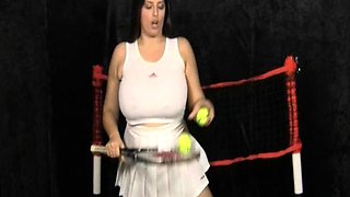 Big boob babe masturbating