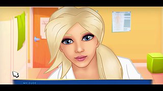 High heels and stockings, mom, gloves