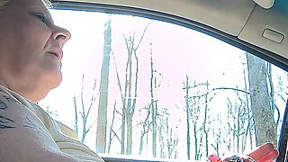 Masterbation in Car Driver Seat