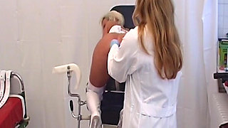 This Is German Nurse Who Is Playing with Her Paties Pussy