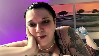 Big titty babe Layla Rose solo dildo masturbation