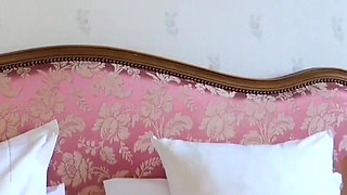 Selena's Posing and Sexy Bed Games in Heels