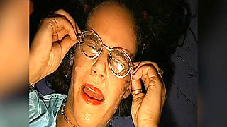 Glasses Drenched - Slut Takes Endless Facials and Cumshots