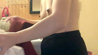 tiny nature tit hana so nice her in bathroom finish shower