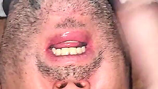 Cuckold Submissive to His Wife Being Humiliated and Sodomized in Order to Cum.