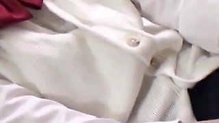 She is eighteen and Mao Miyazaki is a Japanese slut with hairy pussy and small breasts who likes to fuck