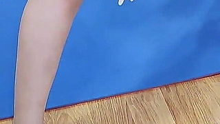 Ana Spears Yoga Workout Squat Clench Stretching Camel Toe