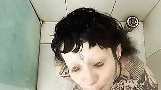 Tattooed Slut Never Stops Halfway Every Drop, Every Time, All the Piss