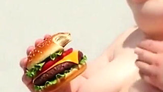 Intense Feeding Session - SSBBW Humiliates and Fattens Thin Girl