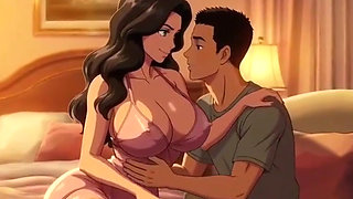 beautiful busty stepmom Elena shares a secret While Dad is away on a business trip