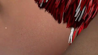 Cheerleader Streams Her First Anal