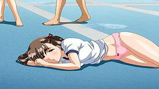 Fucking in swimsuits by the pool: Blowjob, Big Tits  Big Ass Porn