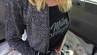 Hot Blonde Gets Her Ass Fucked While Washing the Car!!