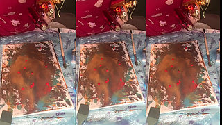 In Big Eyeglasses Asmr Acrylic Art Bloom in the Mist Part 2