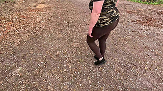 Barefoot and Sagging Boobs Bang
